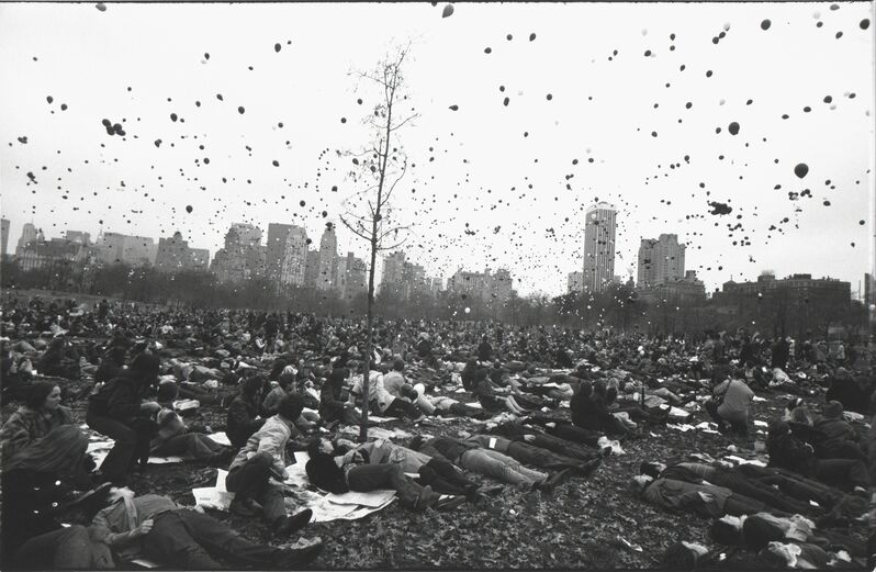 Garry Winogrand, ‘Peace Demonstration, Central Park, New York’, 1970, Photography, Gelatin silver print, Etherton Gallery