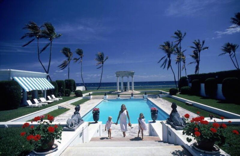 Slim Aarons, ‘Neoclassical Pool’, 1985, Photography, Lambda Print, Undercurrent Projects