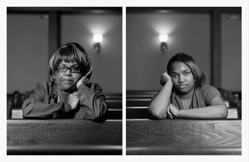 Dawoud Bey, ‘The Birmingham Project: Janice Kemp and Triniti Williams’, 2012, Photography, Archival pigment prints mounted to dibond, Rena Bransten Gallery