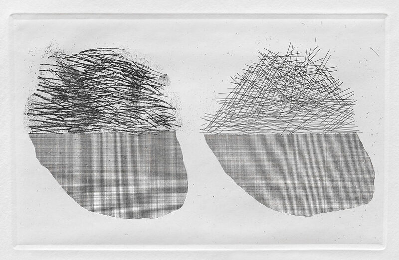 David Hockney, ‘Straw on the Left,  Gold on the Right’, 1969, Print, Etching and aquatint, Goldmark Gallery