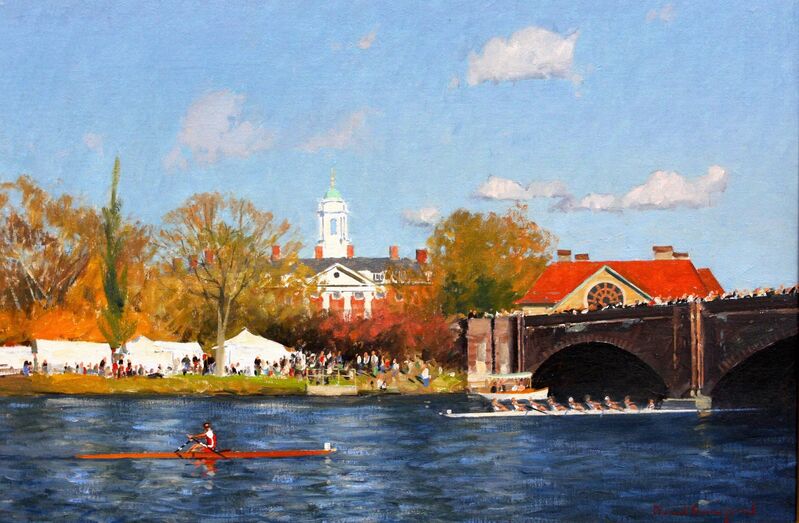 David Bareford, ‘Racing on the Charles’, ca. 2018, Painting, Oil, Copley Society of Art