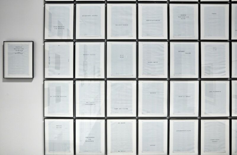 Vincent Como, ‘Mantras, Meditations, Missives, and Apocrypha’, 2019, Drawing, Collage or other Work on Paper, 177 drawings, ballpoint pen on graph paper, Minus Space