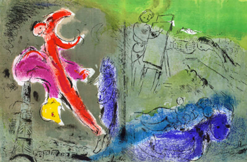Marc Chagall, ‘Visions des Paris’, 1952, Print, Lithograph printed in colors on wove paper, Galerie d'Orsay