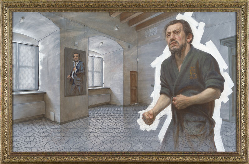 Žygimantas Augustinas, ‘The Grand Duke of Lithuania Žygimantas Augustas in his bedroom (From the private archive #1)’, 2015, Painting, Oil on canvas, Meno parkas