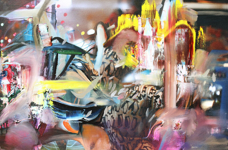 Joshua Dildine, ‘Penguin Pajamas’, 2019, Painting, Acrylic oil uv coated ink on canvas, Mark Moore Fine Art