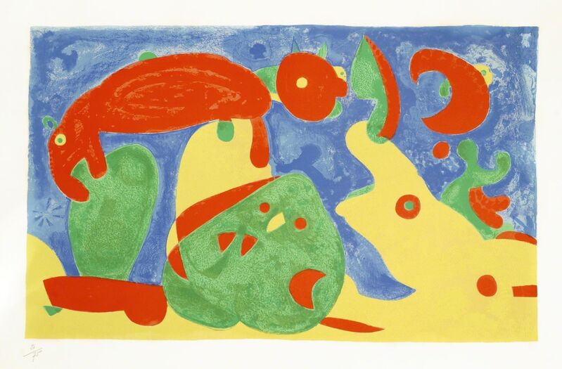 Joan Miró, ‘The Night, the Bear II, from Series King Ubu [Cramer 108]’, 1966, Print, Lithograph in colours on wove, Roseberys