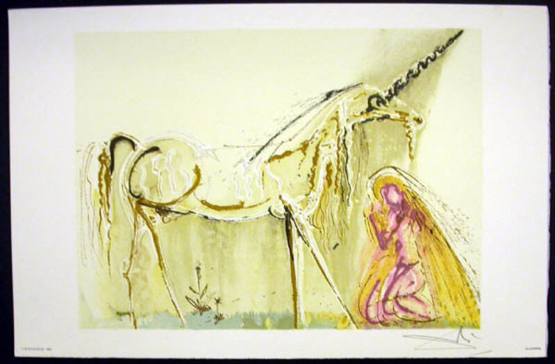 Salvador Dalí, ‘La Licorne’, 1983, Print, Lithograph on vélin d'Arches paper, Samhart Gallery