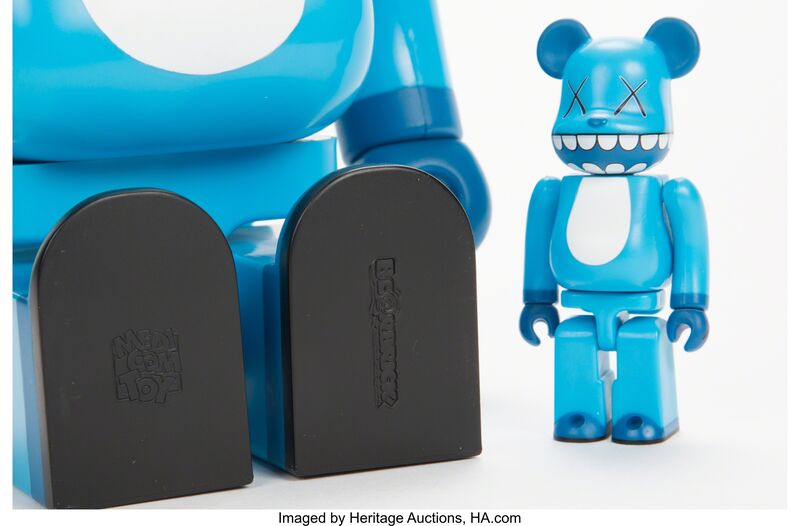 KAWS, ‘Chompers BE@RBRICK 400% and 100% (two works)’, 2003, Other, Painted cast vinyl, Heritage Auctions