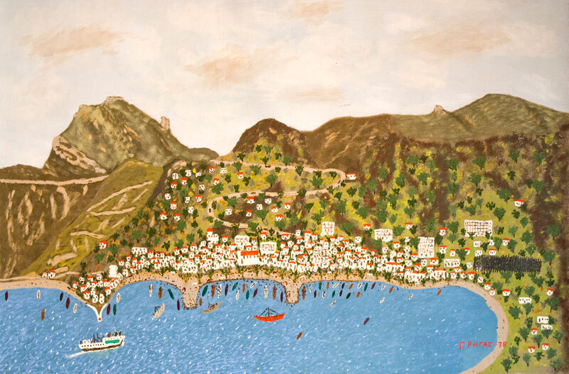 Giorgos Rigas, ‘Marmari’, 1978, Painting, Oil on linen, C. Grimaldis Gallery