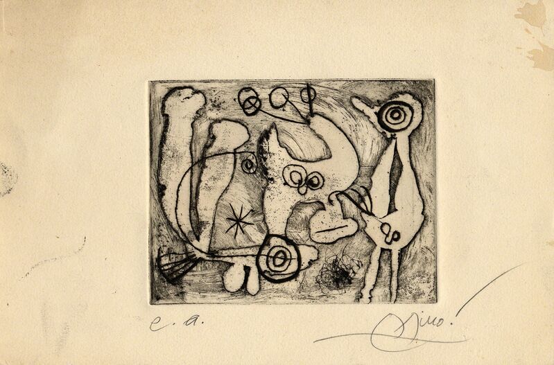 Joan Miró, ‘Saccades’, 1962, Print, Etching
