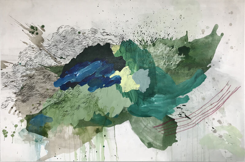 Sarah Grace, ‘Out of Nothing #2’, 2019, Painting, Acrylic, charcoal and soft pastel on 100% cotton canvas, Candice Berman Gallery