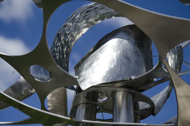 Ania Biczysko, ‘Cumulus VIII’, 2017, Sculpture, Stainless Steel and Iron Base, Oeno Gallery