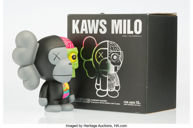 KAWS, ‘Dissected Milo (Black)’, 2011, Sculpture, Painted cast vinyl, Heritage Auctions