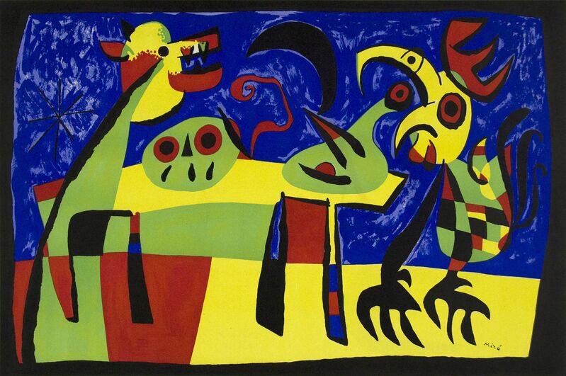 Joan Miró, ‘Dog Barking at the Moon’, 1952, Print, Original lithograph, Heather James Fine Art Gallery Auction