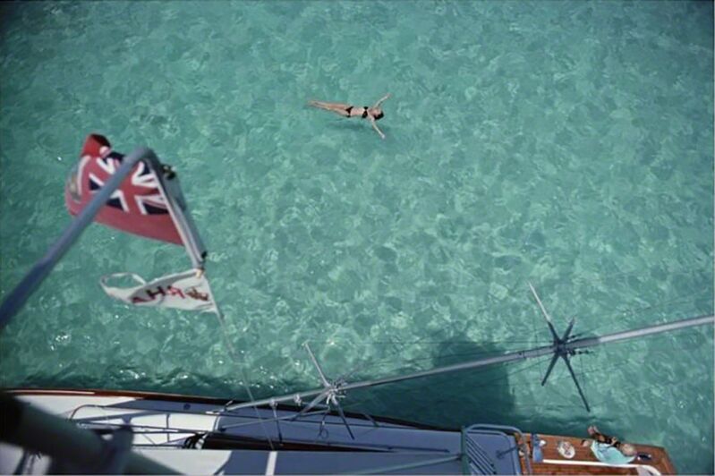 Slim Aarons, ‘Swimming in Bermuda’, 1977, Photography, Lambda C-Print, IFAC Arts