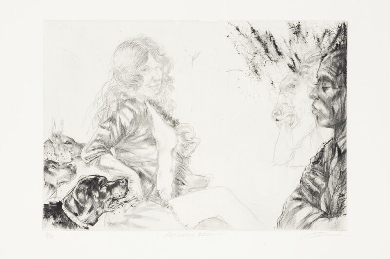 Diane Victor, ‘Birth of a Nation: Actaeon Dreams’, 2009, Print, Drypoint, David Krut Projects
