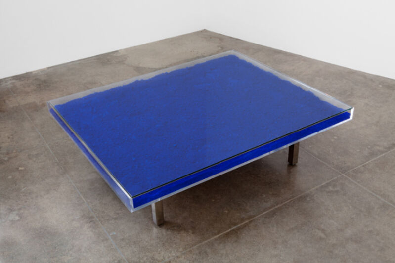 Yves Klein, ‘Table Bleu’, 2011, Mixed Media, Glass, plexi and blue pigment, Rago/Wright/LAMA