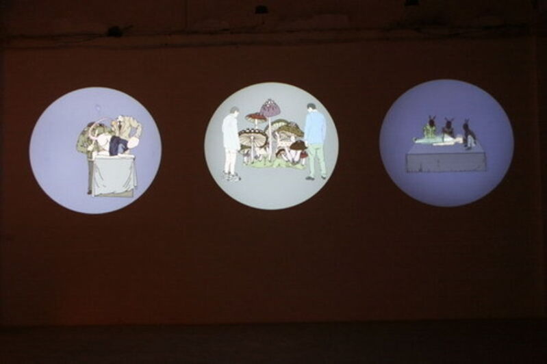 Tang Maohong, ‘Orchid Finger’, 2004, Video/Film/Animation, Video Multichannel 3 Screen Animation Film Installation, Sound by Jin Feng, ShanghART
