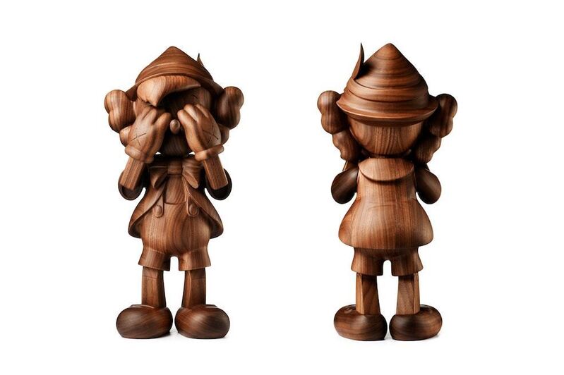 KAWS, ‘Pinocchio by Kaws in Wood (by Karimoku)’, 2018, Sculpture, Wood, Dope! Gallery