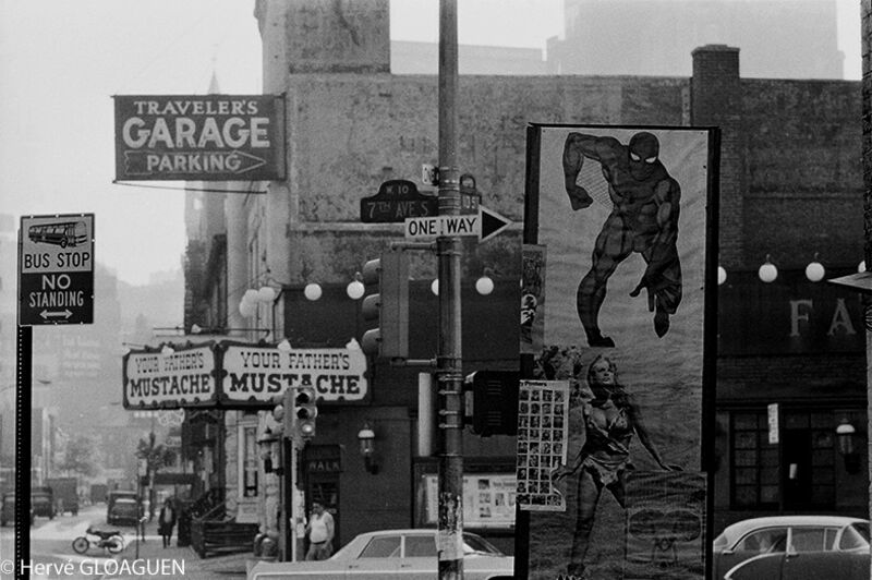 Hervé GLOAGUEN, ‘Greenwich village signs, NY 1967’, 1967, Photography, Gelatin silver print on Baryta paper, Galerie Arcturus