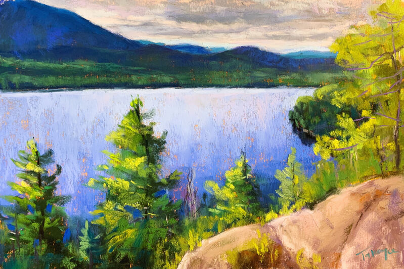 Takeyce Walter, ‘Day 15: Silver Lake Overlook ’, February 2020, Painting, Pastels, Keene Arts