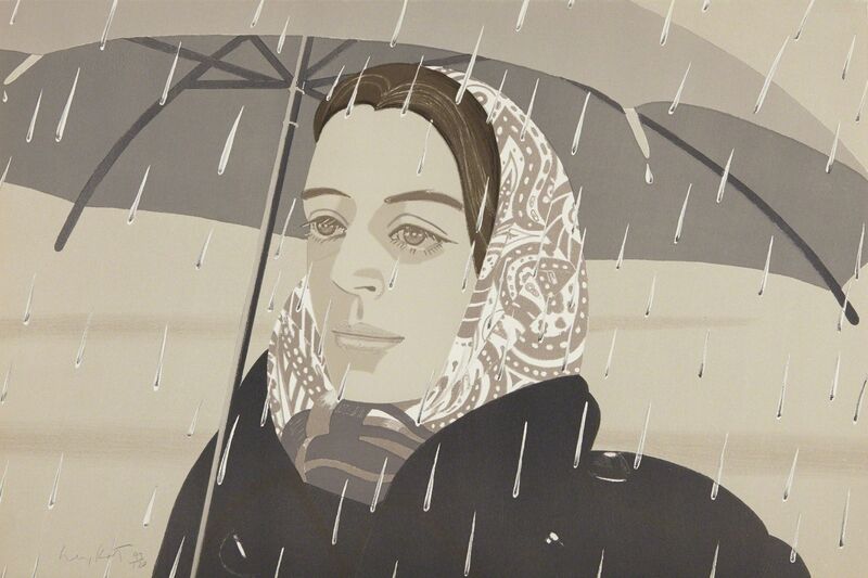 Alex Katz, ‘Gray Umbrella’, 1979, Print, Lithograph in colors, on Arches paper, the full sheet, Phillips