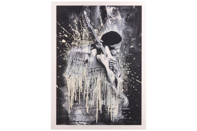 Mr. Brainwash, ‘Jimi Hendrix’, 2015, Print, Hand-embellished lithograph, Chiswick Auctions