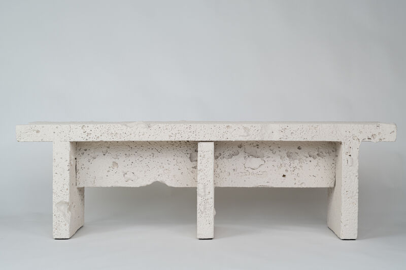 Emmett Moore, ‘A Bench For Agnes’, 2020, Sculpture, Coral Rock, EPS, shells, polyurethane, found objects, Nina Johnson