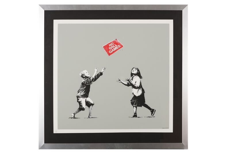 Banksy, ‘No ball games (Grey)’, 2009, Ephemera or Merchandise, Screenprint, Chiswick Auctions