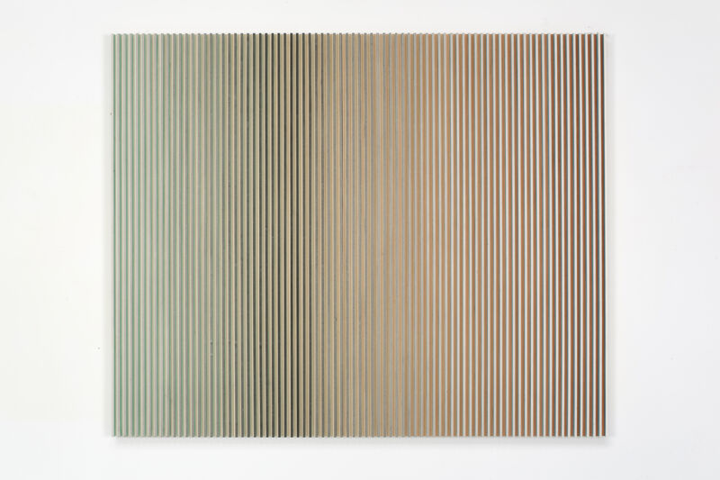 Yu Yang  于洋 (b. 1979), ‘融-青绿山隐 Fusion-Dark Green Mountain Landscape’, 2017, Mixed Media, Ink on Paper, Wood, Art Granary