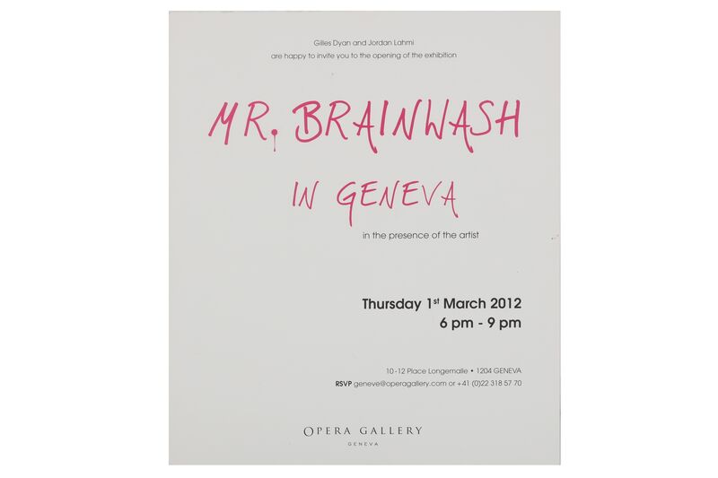 Mr. Brainwash, ‘Mr Brainwash In Geneve’, 2012, Print, Digital print on card, Chiswick Auctions