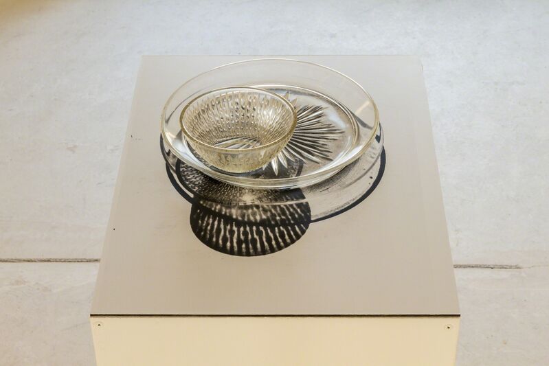 Sinta Werner, ‘Verschattungen zweiten Grades I’, 2014, Sculpture, Photography, glass plate, glass bowl, light, Neue Berliner Räume