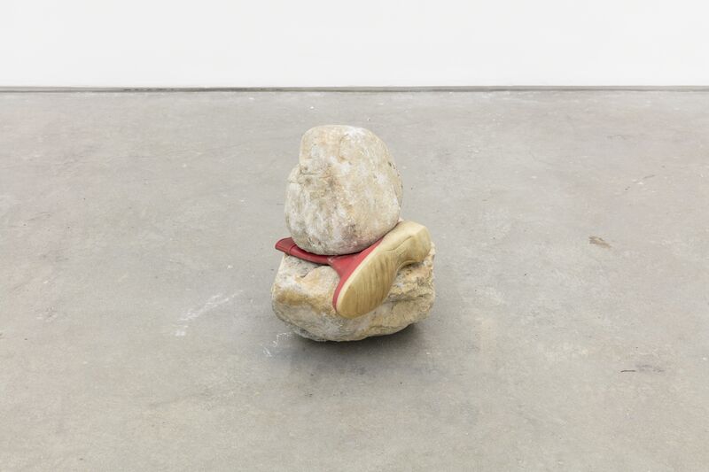 Paulo Nazareth, ‘COP BOOT BEAT’, 2019, Installation, Found objects (stones, rubber boot), Stevenson
