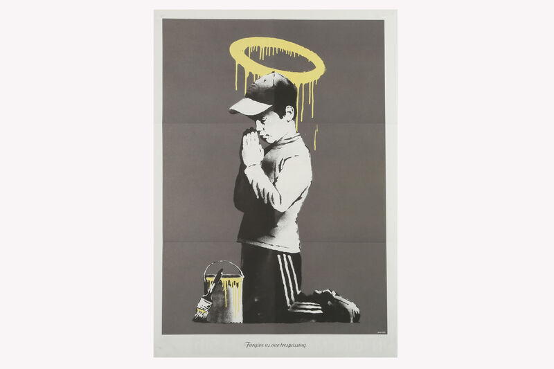 Banksy, ‘Forgive Us Our Trespassing’, Ephemera or Merchandise, Offset lithograph, two-sided, folded within original don’t panic envelope, Chiswick Auctions