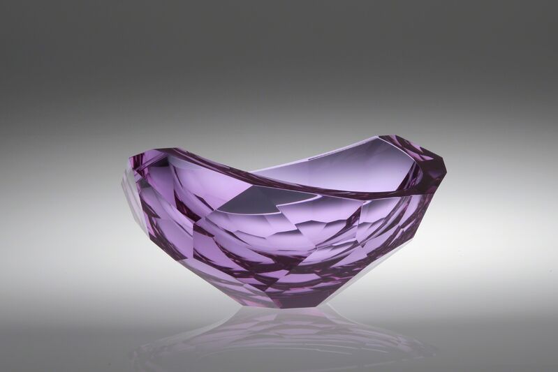 Tomáš Brzon, ‘'Purple Cut Bowl' Cast, Cut and Polished Glass Sculpture’, 2016, Sculpture, Cut, Mold and Polished Optic Glass, Ai Bo Gallery