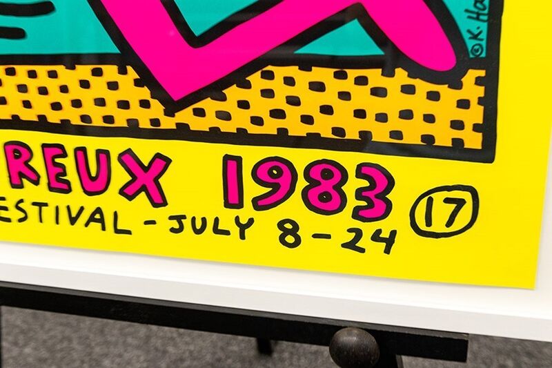 Keith Haring, ‘Montreux Jazz Festival (Yellow)’, 1982, Print, Screenprint, Artmarket Gallery