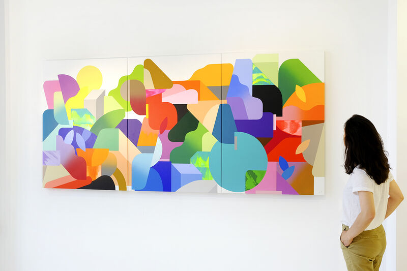 Oli-B, ‘Introduction’, 2020, Painting, Acrylic and Spray paint on lin canvas, Macadam Gallery