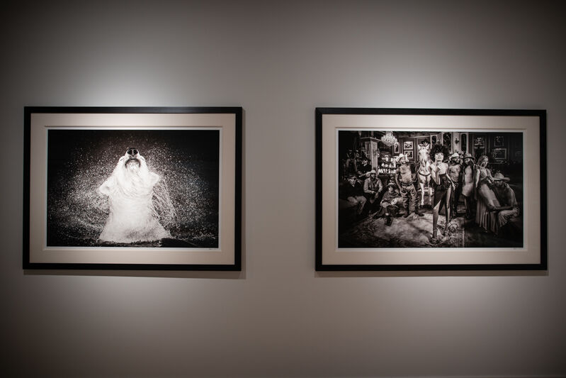 David Yarrow, ‘Diamonds In The Sky’, 2018, Photography, Museum Glass, Passe-Partout & Black wooden frame, Leonhard's Gallery