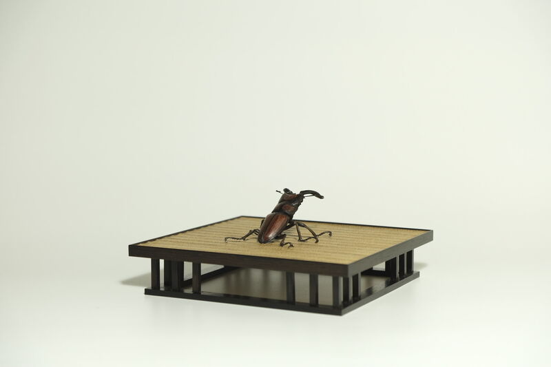 Toru Fukuda, ‘Saw Stag Beetle’, 2020, Sculpture, Mizunara, African blackwood, Hokkaido bird cherry, ching-chan, SEIZAN Gallery