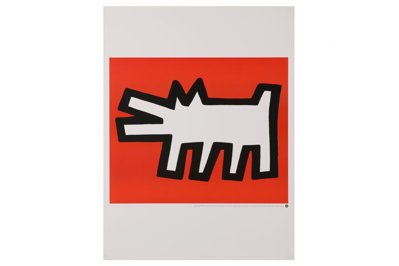 Keith Haring, ‘Icon red dog’, 1990, Print, Silkscreen, Chiswick Auctions