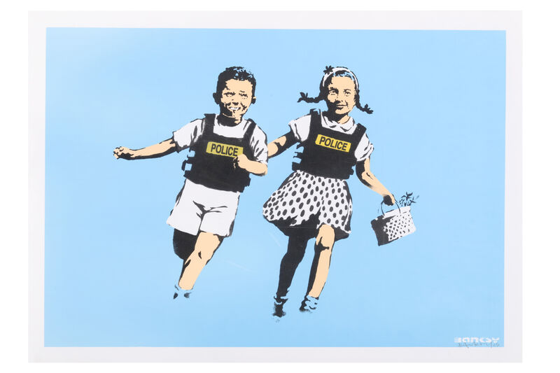 Banksy, ‘Jack & Jill (Police Kids)’, 2005, Print, 4 colour hand-pulled silkscreen print on archival paper, Chiswick Auctions