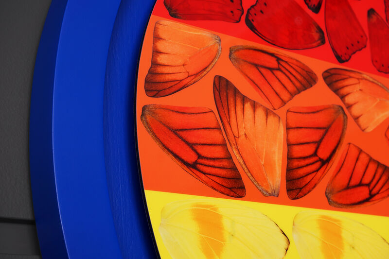 Damien Hirst, ‘ Rainbow Butterfly Heart’, 2020, Print, Laminated Giclée Print on Aluminum Composite Panel, Arton Contemporary