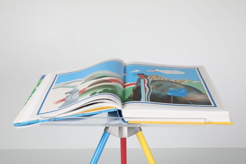 David Hockney, ‘a bigger book’, ca. 2021, Books and Portfolios, Oversize Book + its stand Design, AYNAC Gallery