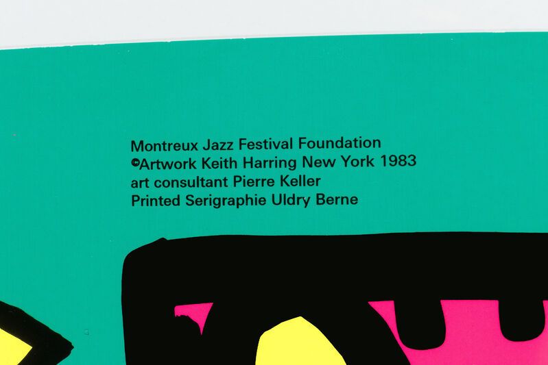Keith Haring, ‘Montreux Jazz Festival(green)’, 1983, Print, Color printing lithograph with text, Lorenzin Fine Art