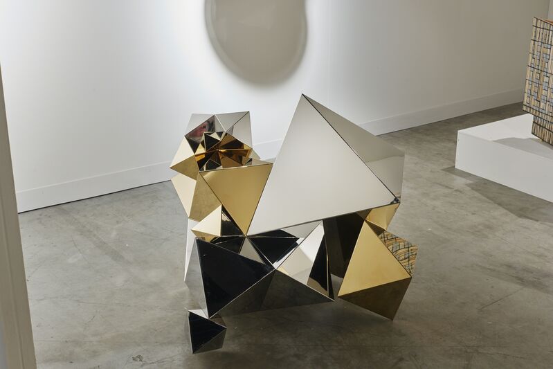 Aranda\Lasch, ‘Metal Low Chair | Primitives Series’, 2014, Design/Decorative Art, Mirror-Finished Stainless Steel, Anodized Stainless Steel, Gallery ALL