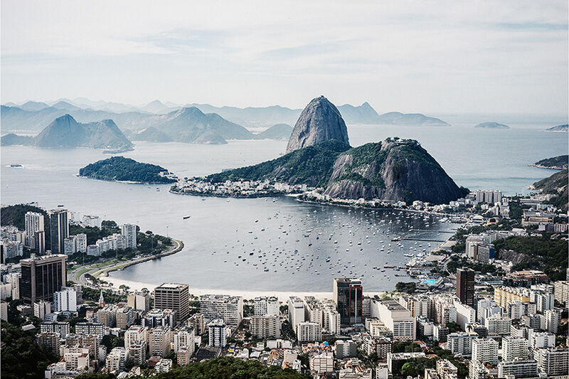 Wayne Lawrence, ‘View of Baia de Guanabara, Botafogo Beach, Rio de Janeiro, Brazil’, 2014, Photography, Archival digital c-print, Lora Reynolds Gallery