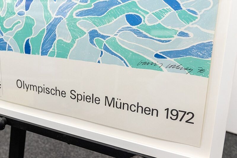 David Hockney, ‘Olympic Games Munich (1970)’, 1970, Print, Hand Pulled Lithograph, Artmarket Gallery