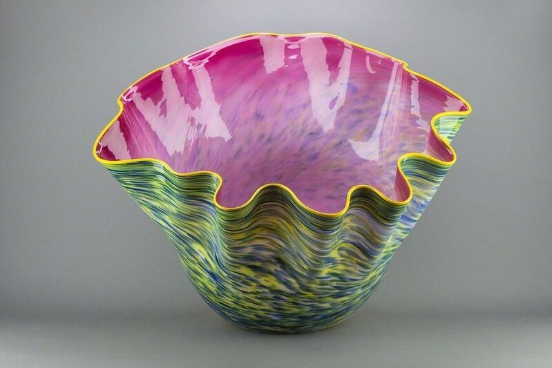 Dale Chihuly, ‘Rambler Rose Macchia with Maize Lip’, 2001, Sculpture, Glass, Modern Artifact