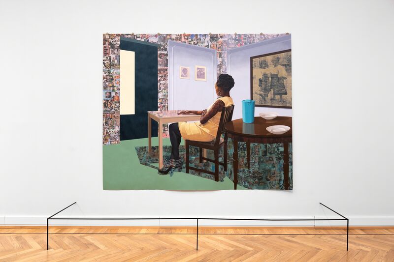 Njideka Akunyili Crosby, ‘In the Lavender Room’, 2019, Painting, Statens Museum for Kunst