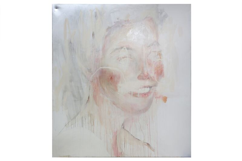 Charlie Isoe, ‘Since She Left Home’, 2010, Mixed Media, Oil, acrylic, spray paint and mixed media on canvas, Chiswick Auctions